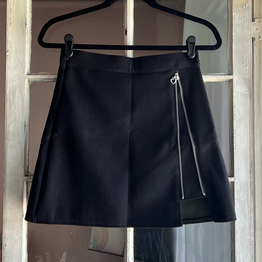Fofopop A-Line Mini Skort with side silver zipper
